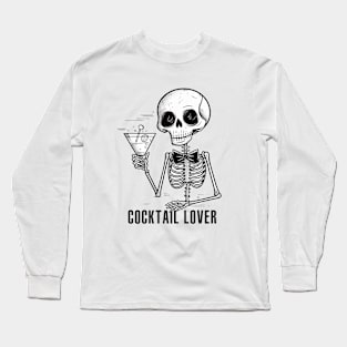 Cocktail skeleton Long Sleeve T-Shirt